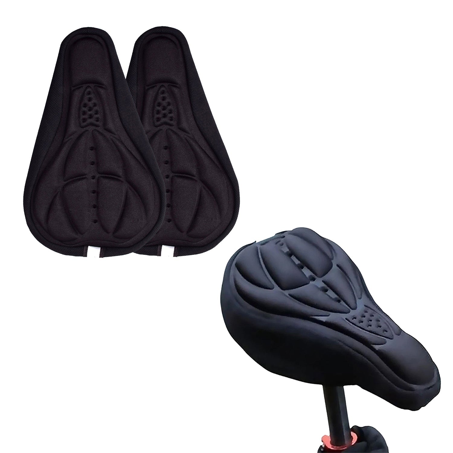 Non-Slip Gel Bike Seat Cushion Covers (2-Pack) featured in this segment